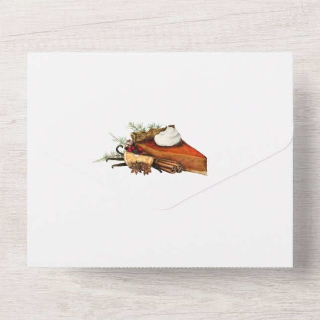 En Un Invitation de récolte automnale tout compris (Verso)