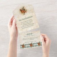 Invitation Tout Compris Alice Lapin Blanc Vintage