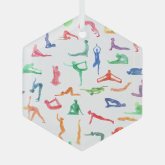 En Verre Aquarelle Yoga Ornement