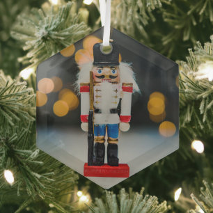 En Verre Noël SlipperyJoe nutcracker figurine ornement