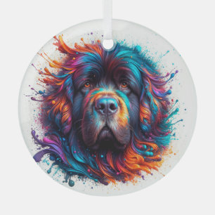 En Verre Ornement du nouveau cercle de peinture
