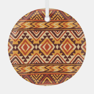 En Verre Ornement ethnique Navajo : Vintage sans couture