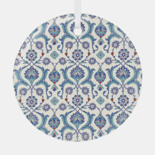 En Verre Ornement floral : Motif arabe traditionnel.
