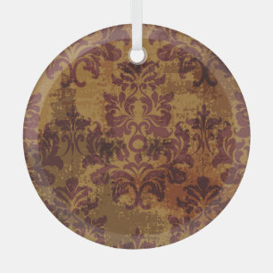 En Verre Ornement vintage, texture rococo baroque.