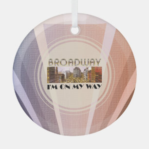 En Verre TOP Broadway Star Glass Ornement