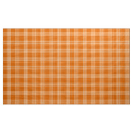 en vichy À damiers brûlé Orange et tissu blanc