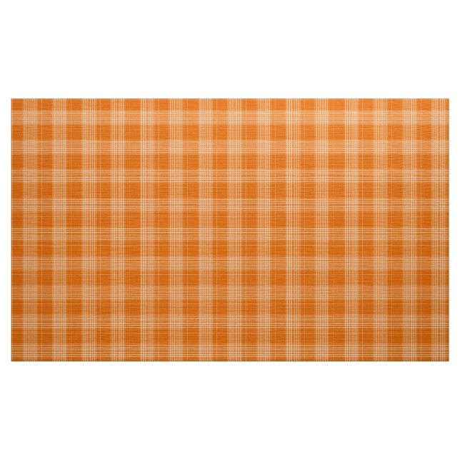 en vichy À damiers brûlé Orange et tissu blanc (Yard)