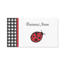 en vichy Carte de visite Ladybug