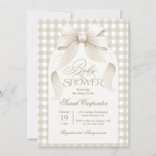 en vichy invitation Baby shower