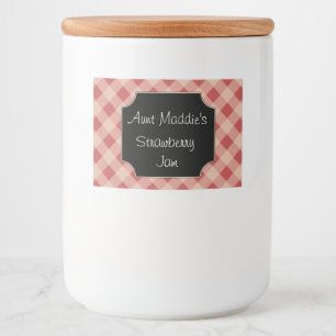 en vichy Jar Kitchen Étiquettes étiquette cadeau S