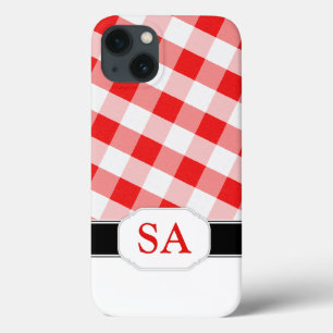 En vichy rouge Coque-Mate iPad 2/3/4 Coque