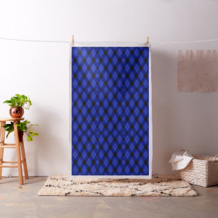 en vichy vérifier le tissu Motif bleu et noir