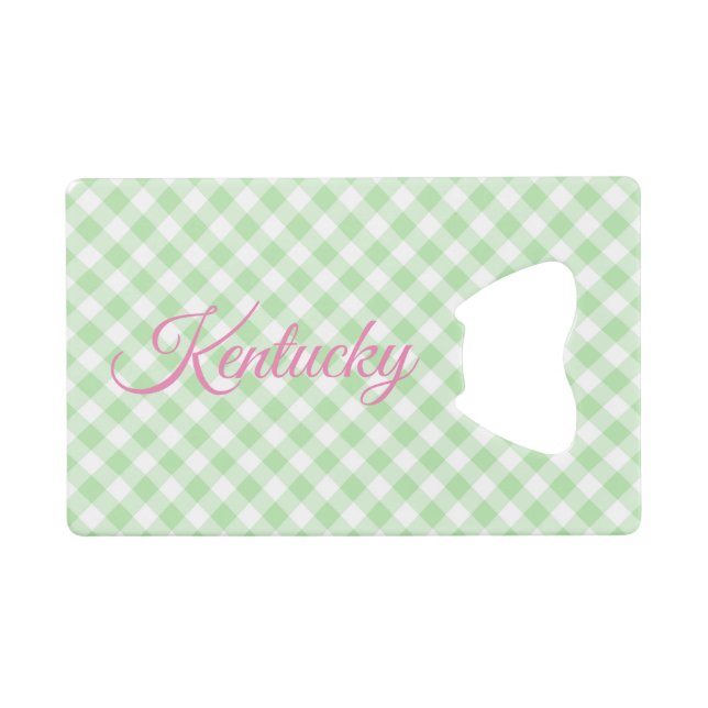 En vichy verte (Devant (Horizontal))