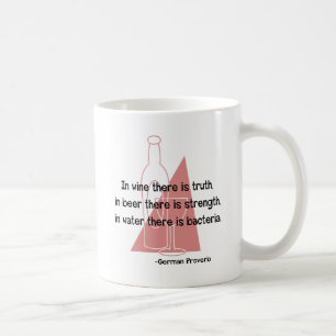 En Vino Veritas -retro Kaffeetasse