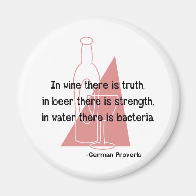 En Vino Veritas - Retro Magnet (Vorne)
