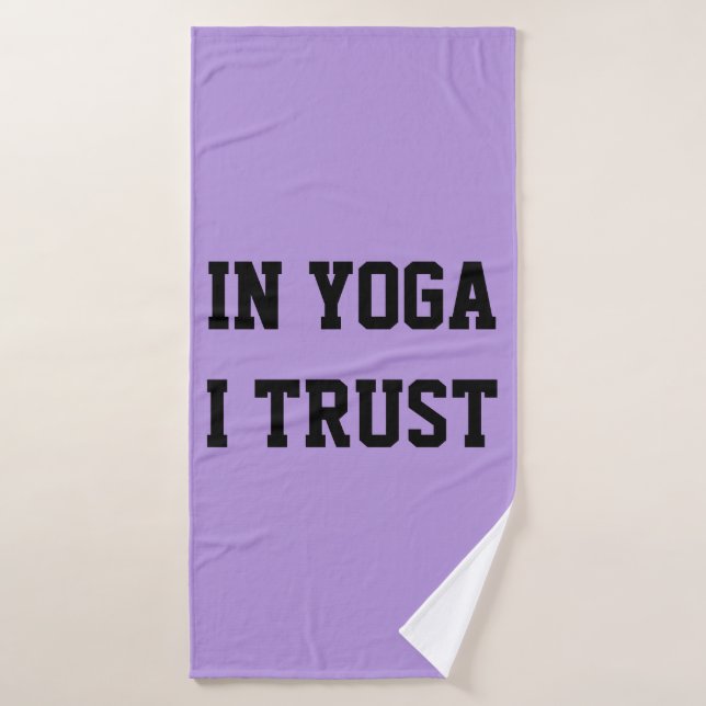 EN YOGA, J'AI CONFIANCE serviette de bain (Serviette de bain)