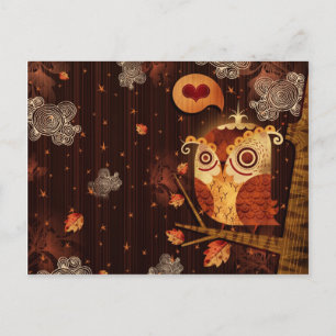 Enamored Owl Postkarte