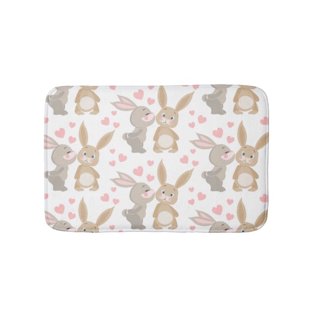 Enamored Rabbits Badematte (Vorderseite)