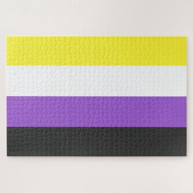 Enby-Flag (nicht binärer Stolz) (Horizontal)