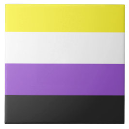 Enby-Flag (nicht binärer Stolz) Fliese