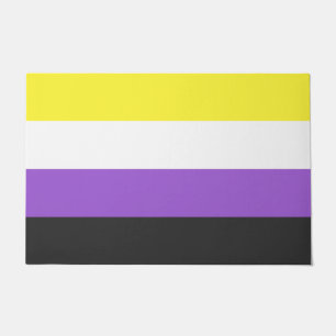Enby-Flag (nicht binärer Stolz) Fußmatte