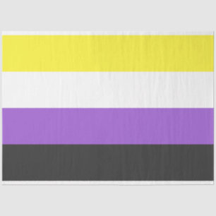 Enby-Flag (nicht binärer Stolz) Seidenpapier
