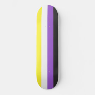 Enby-Flag (nicht binärer Stolz) Skateboard