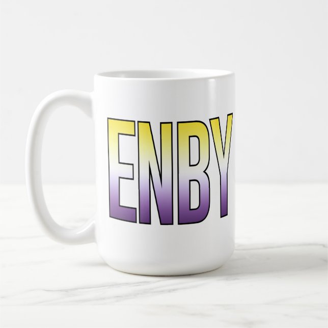 ENBY - nichtbinär Kaffeetasse (Links)