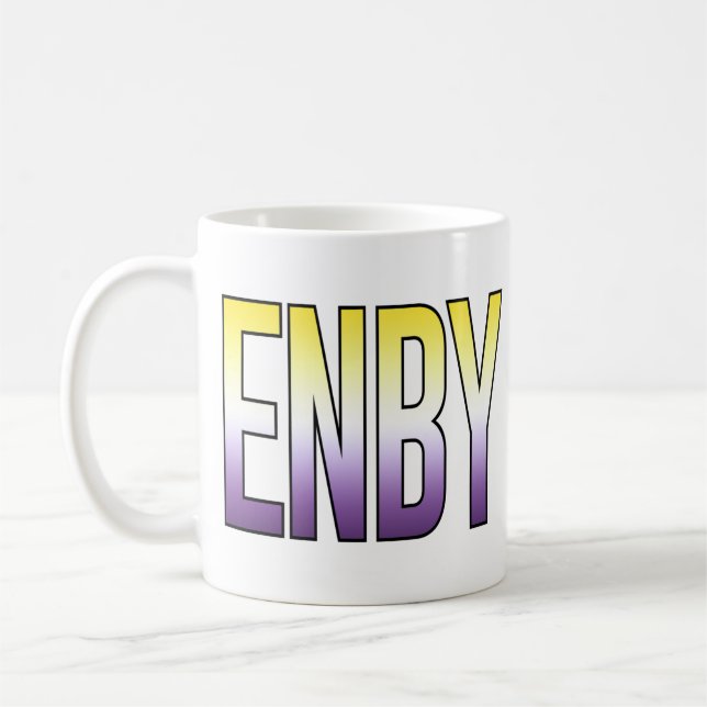 ENBY - nichtbinär Kaffeetasse (Links)