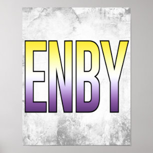 ENBY - Nichtbinär Poster