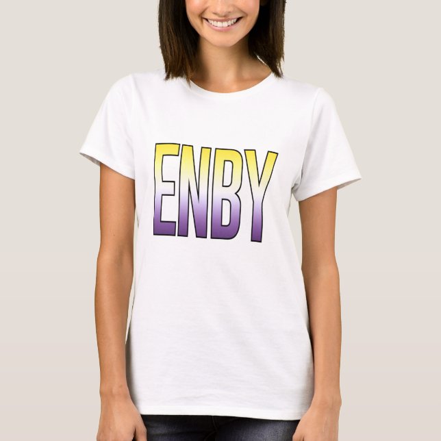 ENBY - nichtbinär T-Shirt (Vorderseite)