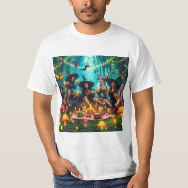 Encantamientos Oscuros: Arte de Brujería Demoníaca T-Shirt (Vorderseite)