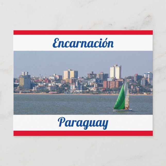Encarnación, Paraguay Postcard Postkarte (Vorderseite)