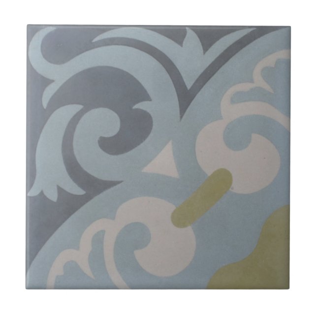 Encaustic-Zement-Fliese auf Keramik --La Espanola Fliese (Vorderseite)