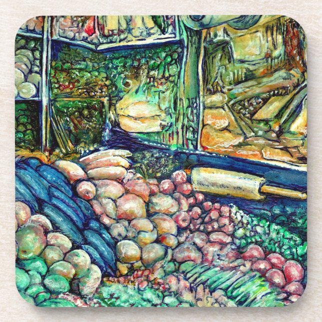 Enceladus Getränkeuntersetzer (Vorderseite)