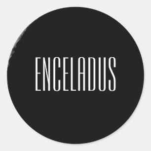 Enceladus' Geysers Runder Aufkleber