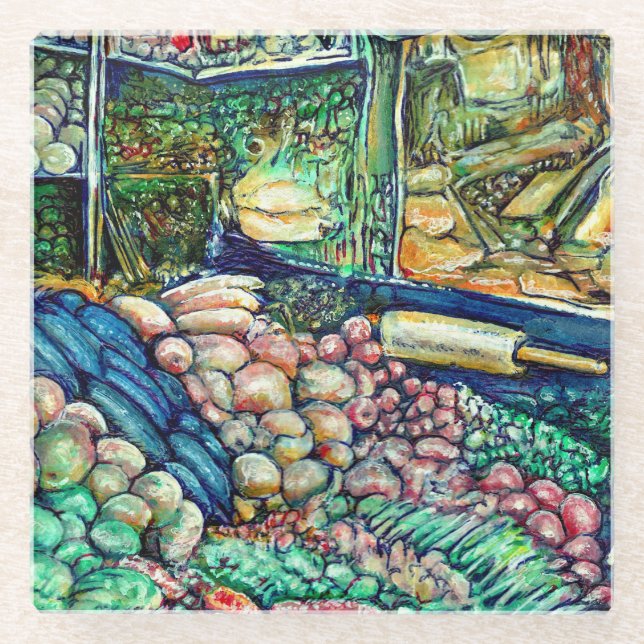 Enceladus Glasuntersetzer (Vorderseite)