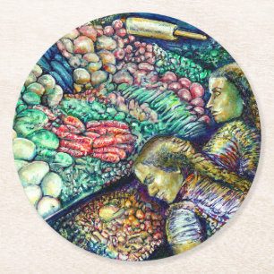 Enceladus Runder Pappuntersetzer