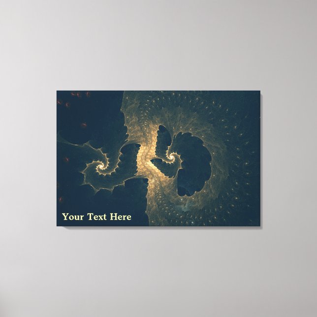 Enceladus unter dem Eis Leinwanddruck (Vorderseite)