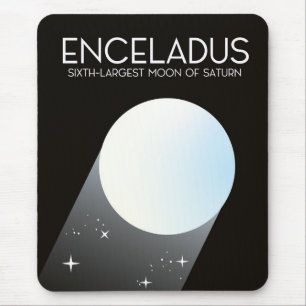 Enceladus Weltraumkunst. Mousepad