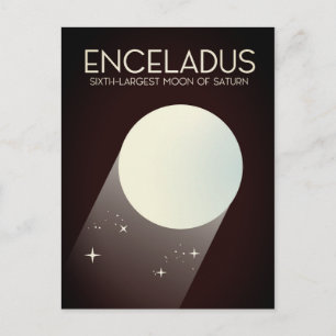 Enceladus Weltraumkunst. Postkarte