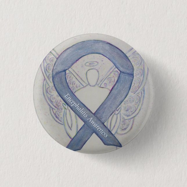 Encephalitis Buttone des Engelsands des Silbernen  Button (Vorderseite)