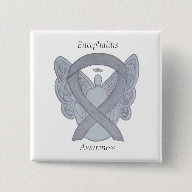 Encephalitis Buttone des Engelsands des Silbernen  Button (Vorderseite)