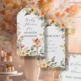 Enchangerie Fairies Fall Floral Baby Girl Dusche Geschenkanhänger
