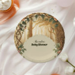 Enchangerie Forest Baby-Dusche Pappteller<br><div class="desc">Bringen Sie die Schönheit eines mystischen Waldgebietes mit den Tellern von Magic Floral Forest Baby Shower Paper! Diese bezaubernden Teller bieten eine zarte Blume im Wald, eine üppige Vegetation und sanfte Erdenfarben, die ein skurriles Ambiente für eine Babydusche schaffen, die durch den Zauber der Natur inspiriert wird. Diese Teller sind...</div>