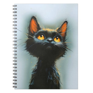 Enchanted Black Cat Notizblock