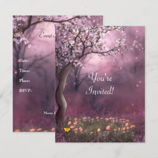 Enchanted Cherry Blossom Garden Invitation de l'év