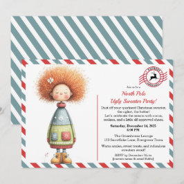 Enchanted Elf | North Pole Ugly Sweater Party  Einladung