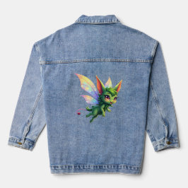Enchanted Fairy Critter – Magical Forest Sprite  Jeansjacke