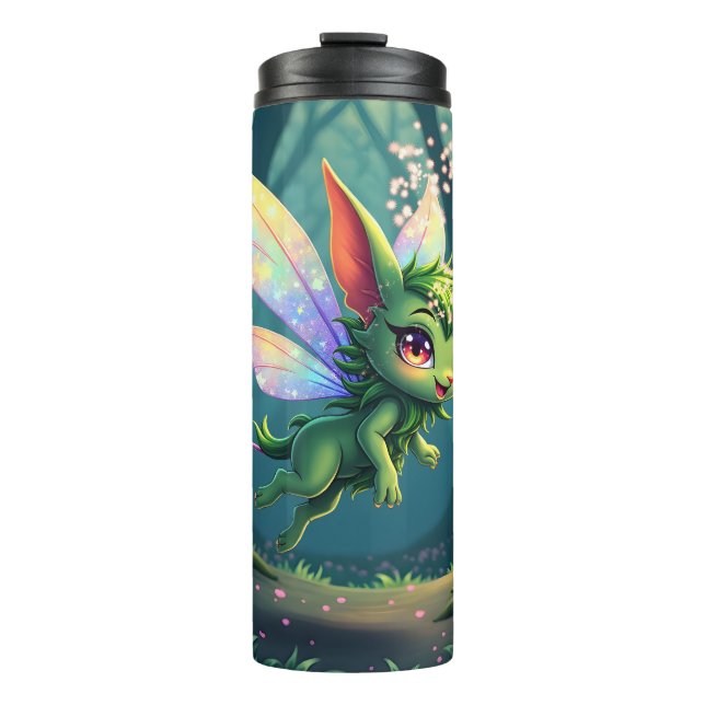 Enchanted Fairy Critter – Magical Forest Sprite  Thermosbecher (Vorderseite)